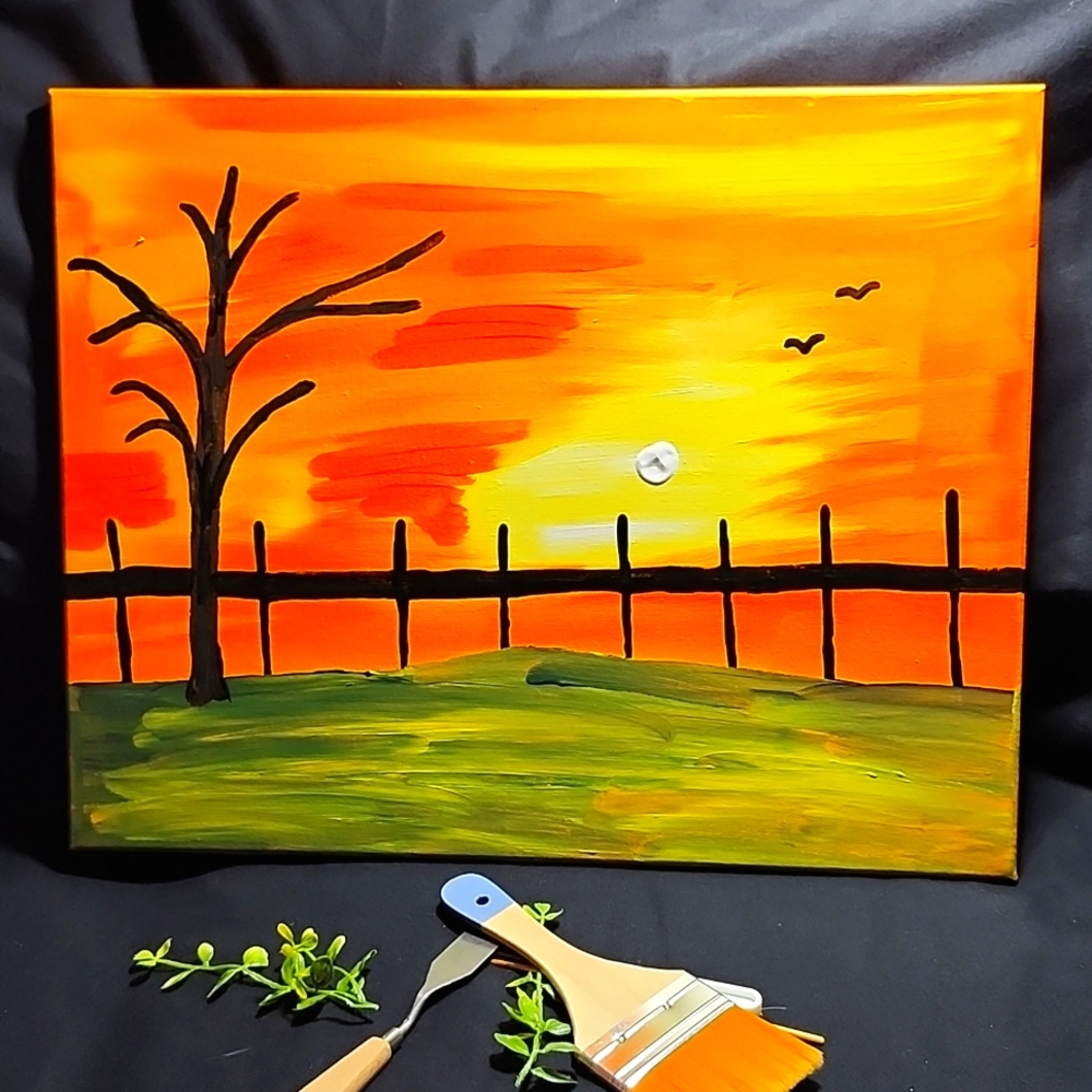 Burning sky